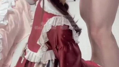 레드걸[동양야동] 00년생 청순 반전소녀 ＇LT말랑토끼＇✅한복치마 양갈래 백사 LO 슈즈 공속세트 부끄러움 택무! 눈길 끄는 하얀 토끼, 청순함과 음탕함이 공존하는 1